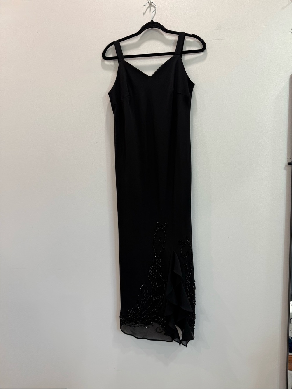 Classic Black Evening Slip Dress